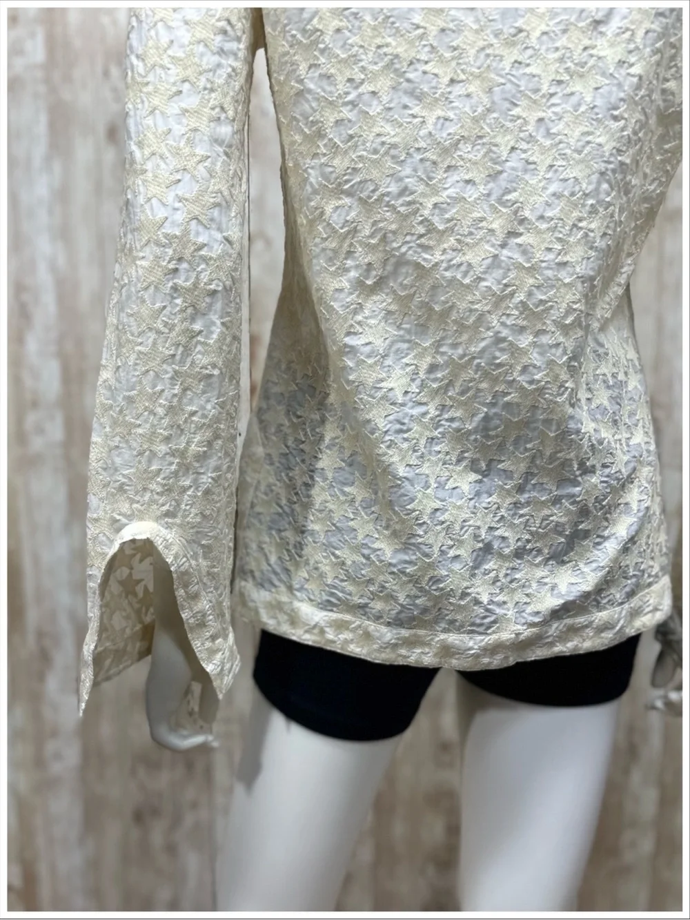 Tory Burch Embroidered Cream Star Top Tunic [778]